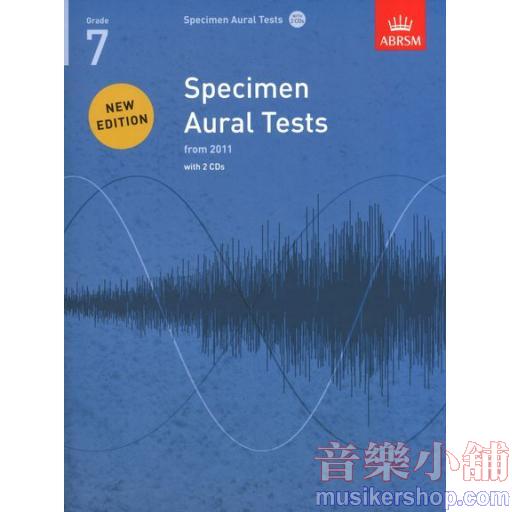 ABRSM Specimen Aural Tests - Grades 7 (2011+) Book/2 CDs