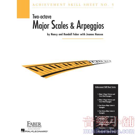 FABER - Achievement Skill Sheet No. 5  two-octave Major Scales & Arpeggios