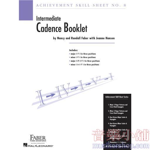 FABER - Achievement Skill Sheet No. 8 Intermediate Cadence Booklet