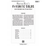 Martha Mier's Favorite Solos, Book 1：10 of Her Original Piano Solos