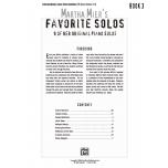 Martha Mier's Favorite Solos, Book 3：9 of Her Original Piano Solos