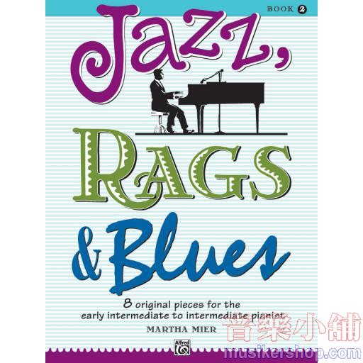 Jazz, Rags & Blues, Book 2 + Online Audio