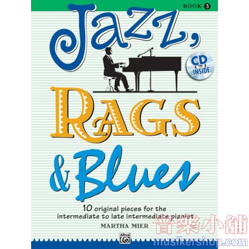 Jazz, Rags & Blues, Book 3 With CD