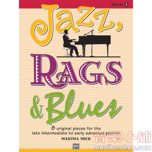 Jazz, Rags & Blues, Book 5 + Online Audio