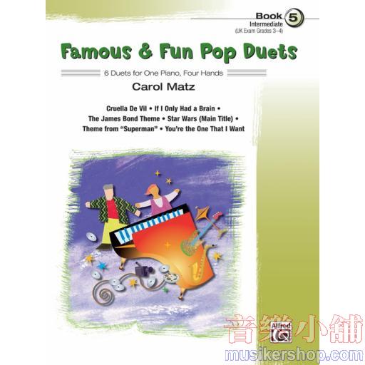 Famous & Fun 【Pop Duets】 Book 5