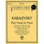 Kabalevsky：Short Pieces for Piano