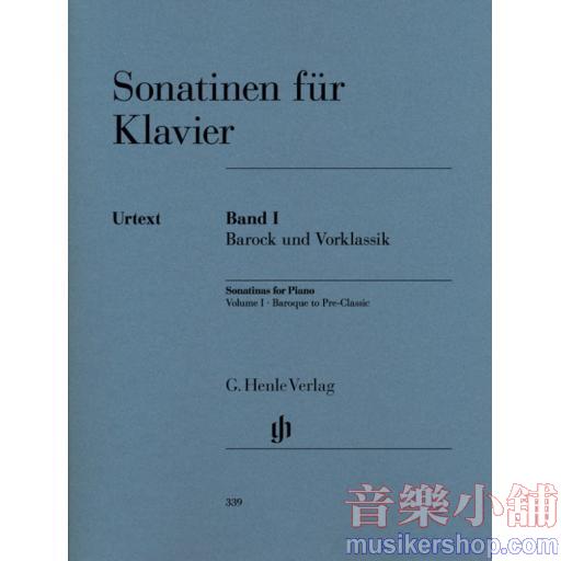 Sonatina For Piano Volume I, Baroque to Pre-Classic