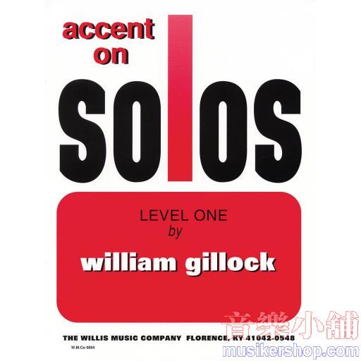 Accent on Solos Book 1
