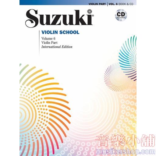 Suzuki Violin School 6+CD(Asian Edition) Violin Book & CD