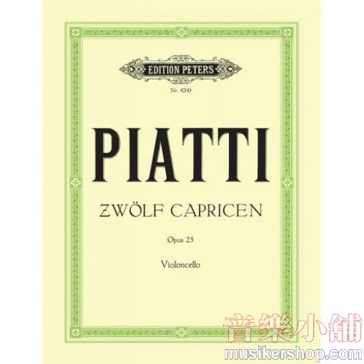 Piatti 12 Caprices Op. 25 for Cello