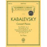 Kabalevsky：Concert Pieces Schirmer Library of Classics Volume 2035