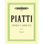 Piatti 12 Caprices Op. 25 for Cello