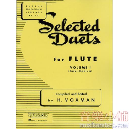 【Rubank】Selected Duets for Flute：Volume 1 - Easy to Medium