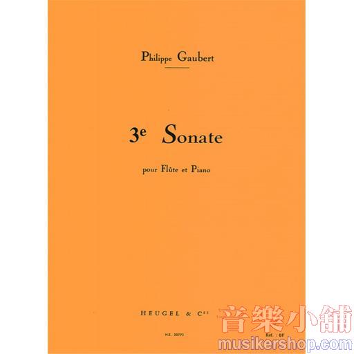 Philippe Gaubert - Troisieme Sonate Pour Flute Et Piano