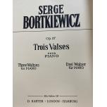 Bortkiewicz：Drei Waltzes Op. 27 for piano