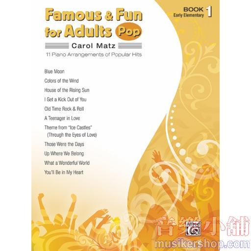Famous & Fun for Adults: Pop, Book 1