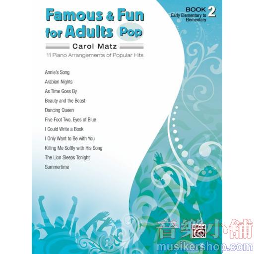 Famous & Fun for Adults: Pop, Book 2