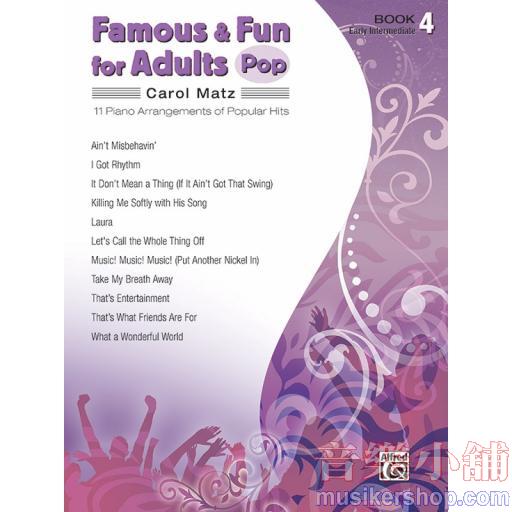 Famous & Fun for Adults: Pop, Book 4