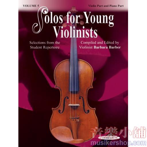 Solos for Young Violinists Volume 5 - Violin Part and Piano Acc.