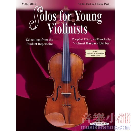 Solos for Young Violinists Volume 6 - Violin Part and Piano Acc.