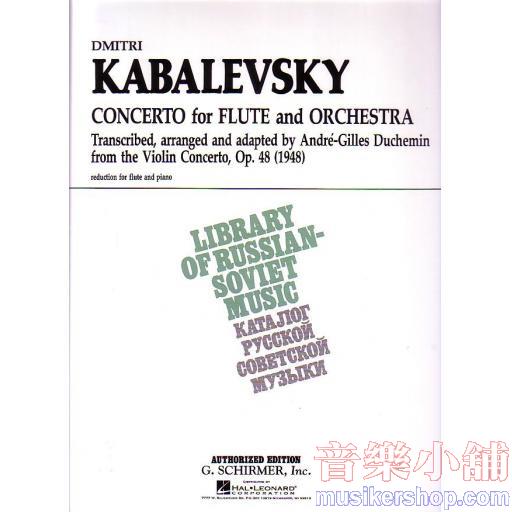 Kabalevsky：Concerto Op.48 for Flute and Piano