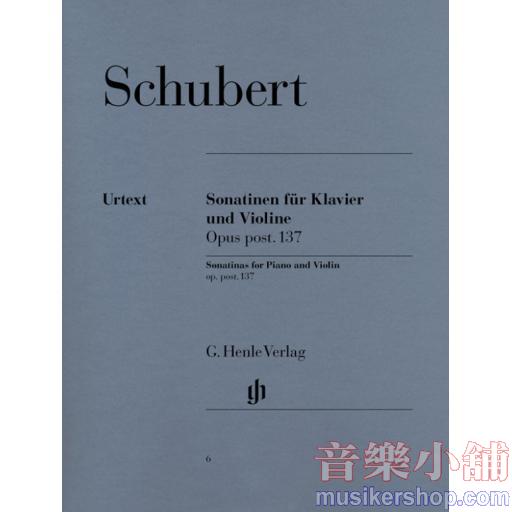 亨樂小提- Schubert Violin Sonatinas op. 137
