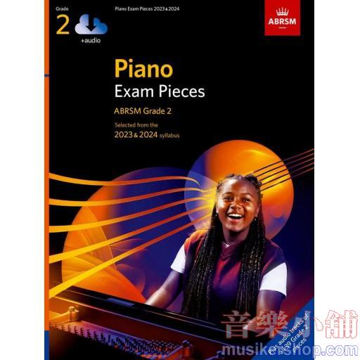 ABRSM Piano Exam Pieces 2023-2024, ABRSM Grade 2 - Book & Audio