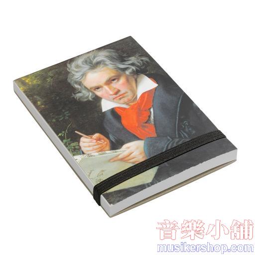 禮品 音樂家口袋型筆記本-Beethoven