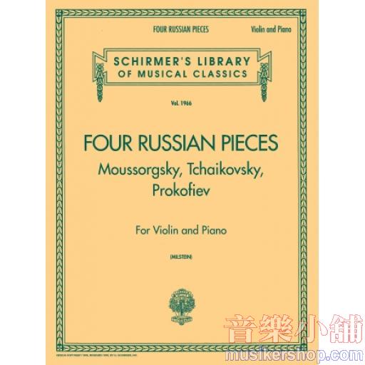 Four Russian Pieces Violin and Piano