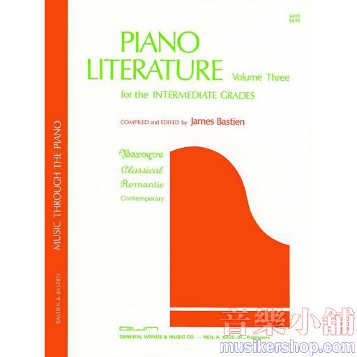 Piano Literature, Volume 3