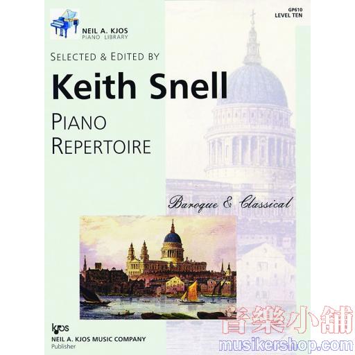 Piano Repertoire: Baroque/Classical Level 10