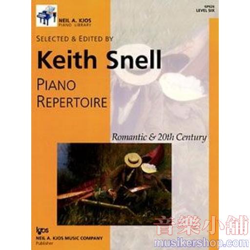 Piano Repertoire: Romantic & 20th Century, Level 6