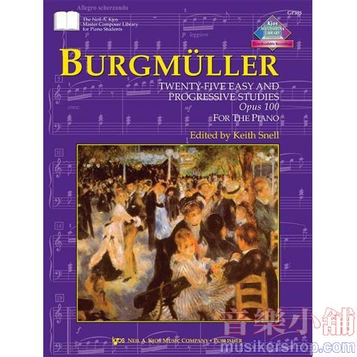Burgmuller - 25 Easy & Progressive Studies, Op. 100