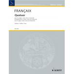 Jean Françaix：Quartet Study score