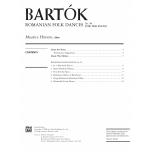 Bartók: Romanian Folk Dances, Sz. 56 for the Piano(樂譜)