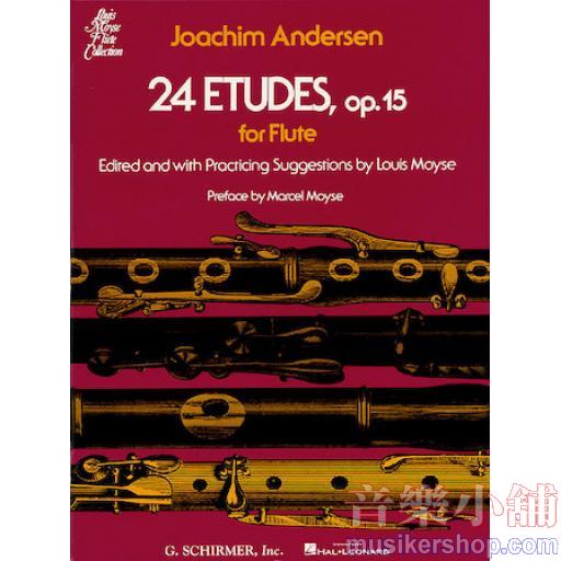 Andersen：24 Etudes, Op. 15 Flute Solo