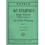 【國際版】Popper：40 Studies - High School of Violoncello Playing Op. 73