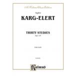 Karg-Elert：Thirty Studies, Opus 107 FLUTE