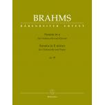 Brahms：Sonata for Violoncello and Piano in E minor...