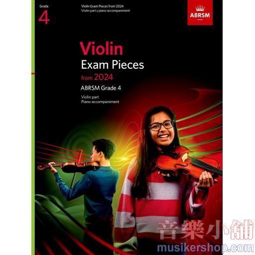 ABRSM Violin Exam G4 from 2024 S+P